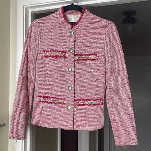 Zara pink tweed blazer GUC